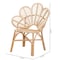 Baxton Studio Bianca Modern Bohemian Natural Brown Rattan Flower Chair 226-13115-ZORO - alternate 2
